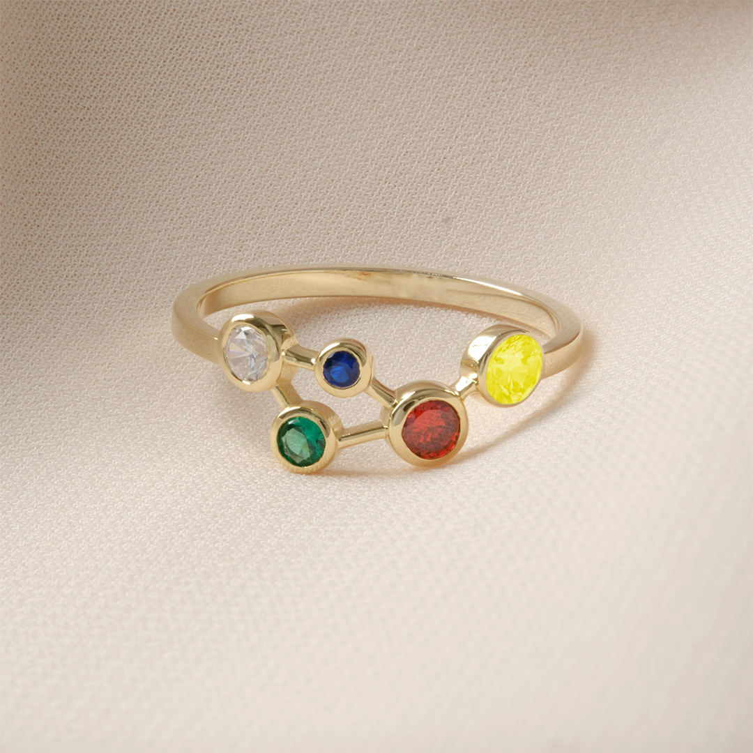 Autism Awareness Miracle Love Rainbow Ring
