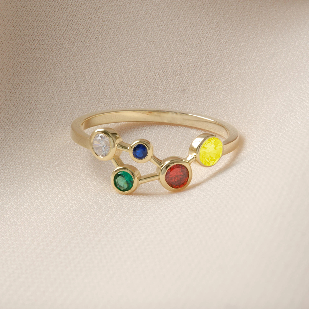 Autism Awareness Miracle Love Rainbow Ring