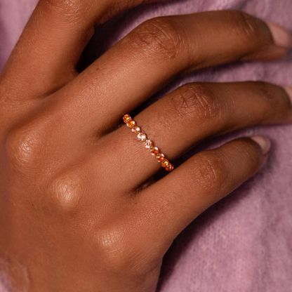 Multiple Sclerosis Awareness Resilient Grace Lace Eternity Ring