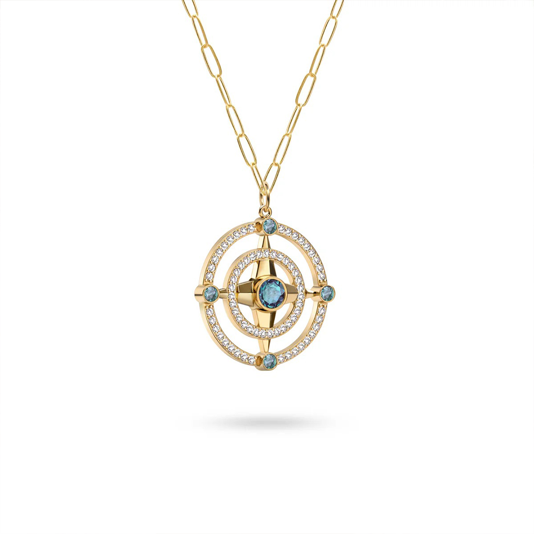 New Chapter Custom Birthstone Circle Necklace