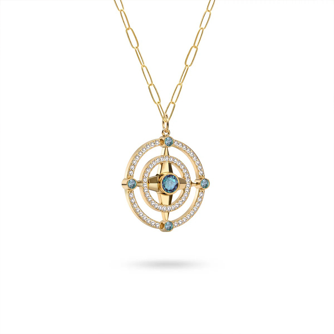 New Chapter Custom Birthstone Circle Necklace