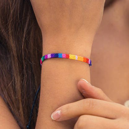 Autism Awareness Star Mom Strength in Every Star Rainbow Bracelet