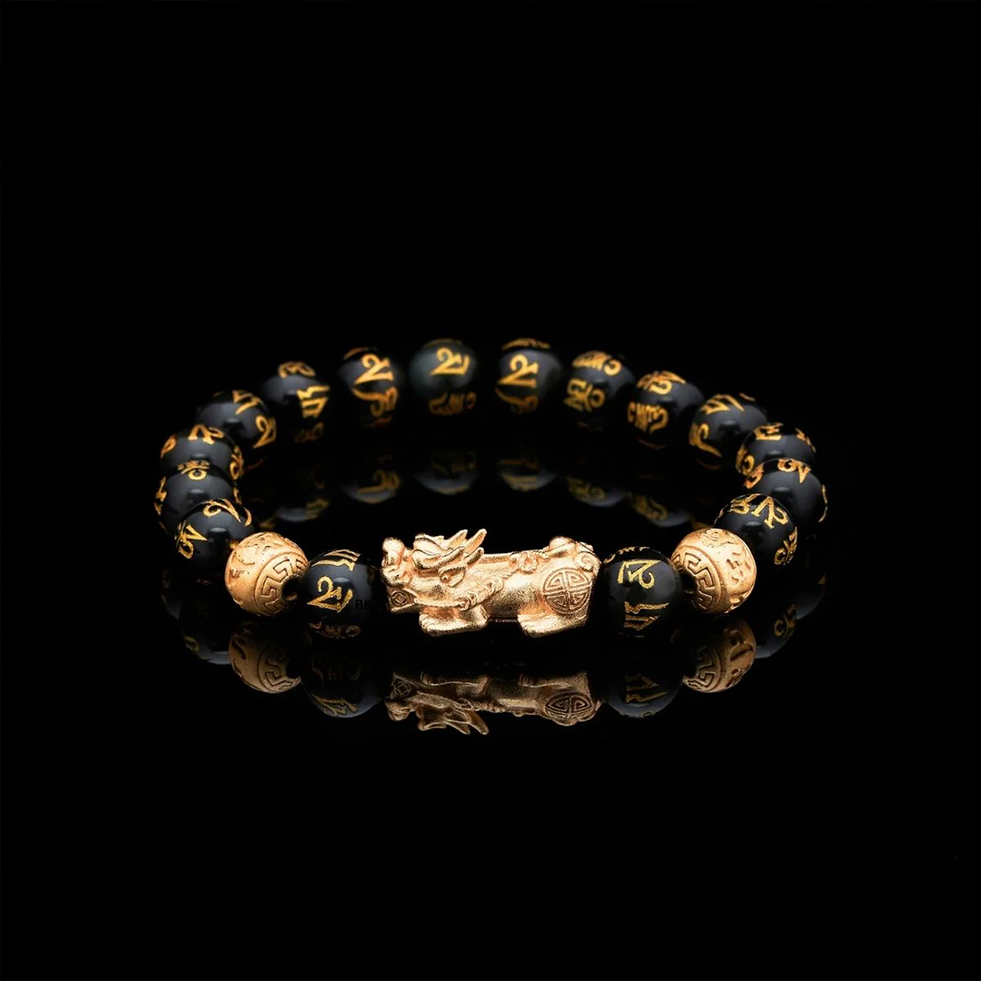 Feng Shui Bracelet – Pixiu Black Obsidian Bracelet for Better Sleep and Relaxation