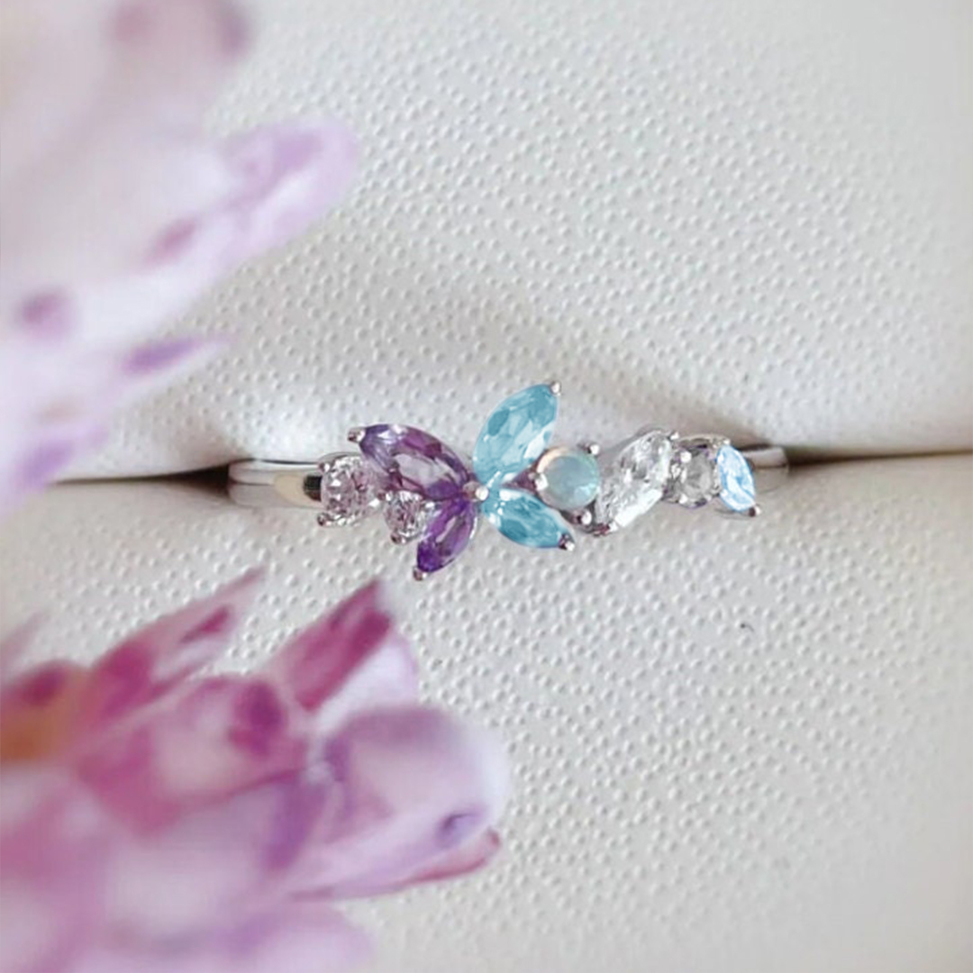 World Thyroid Day Butterfly Ring