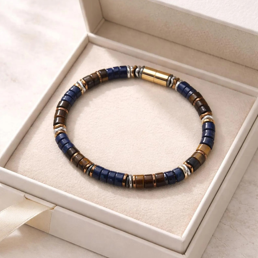 Prostate Cancer Awareness Tiger Eye Bracelet