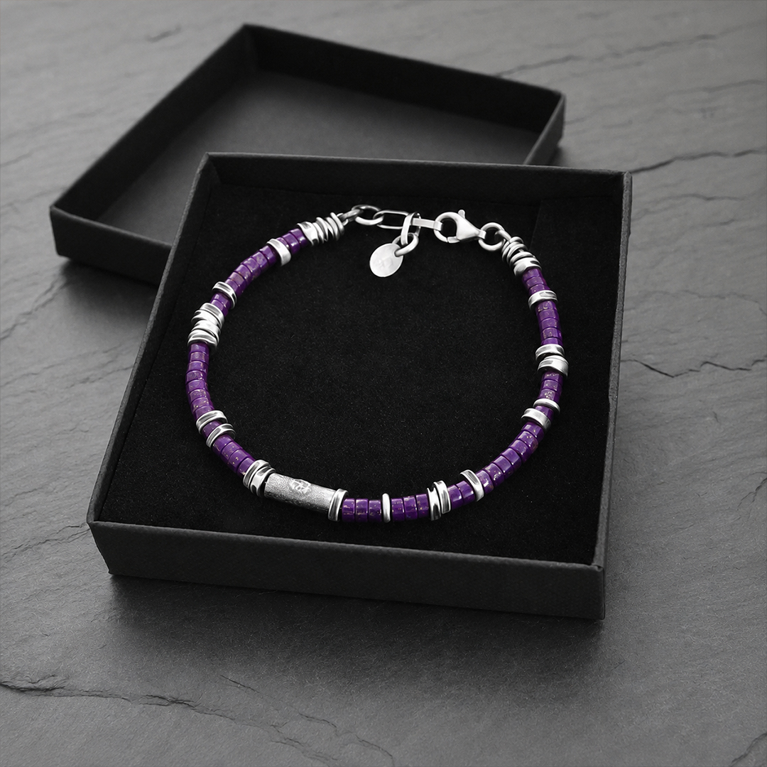 Alzheimer Dementia awareness Purple Support Bracelet