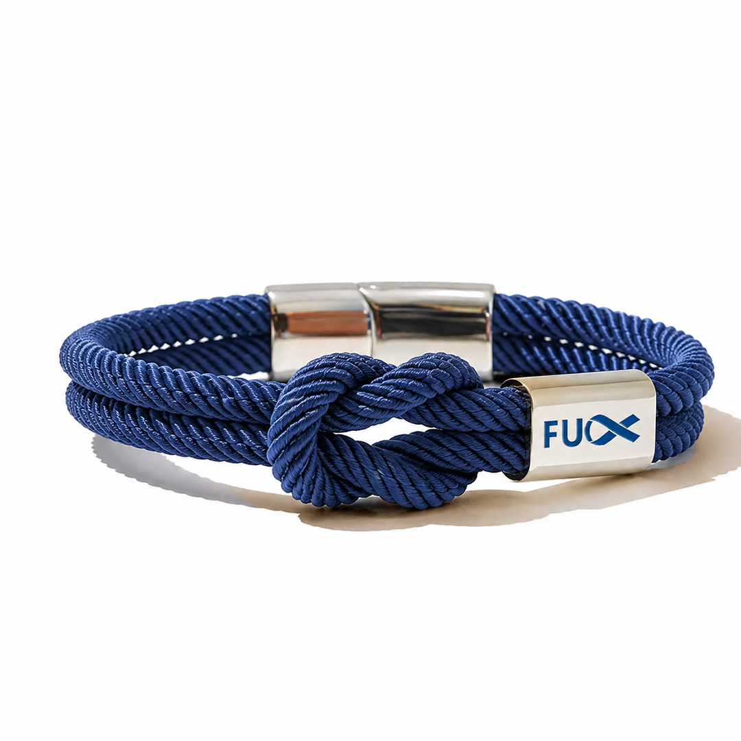 Prostate Cancer Blue Knot Bracelet