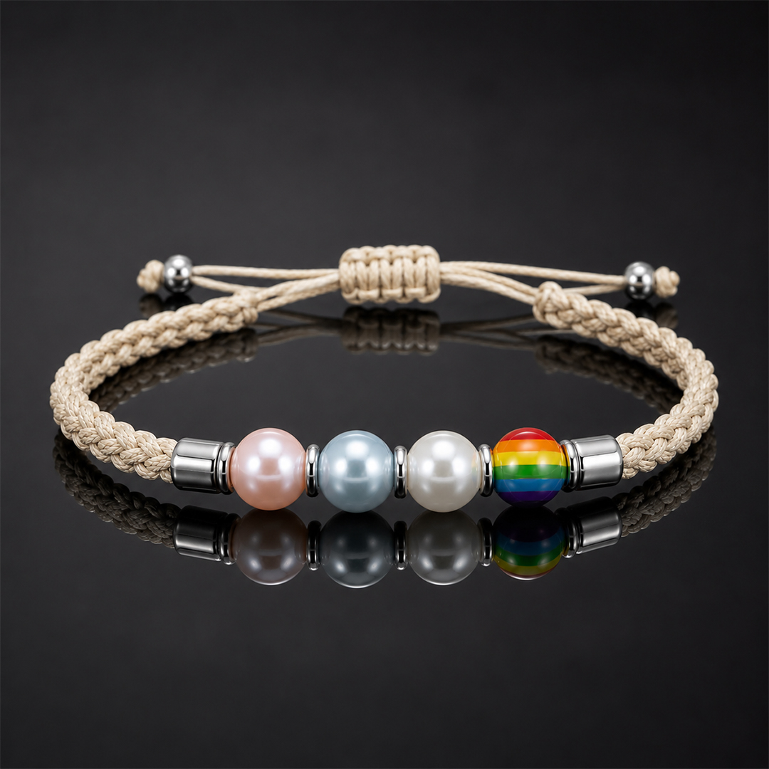 Personalized 2-7 Beads Rope Bracelet