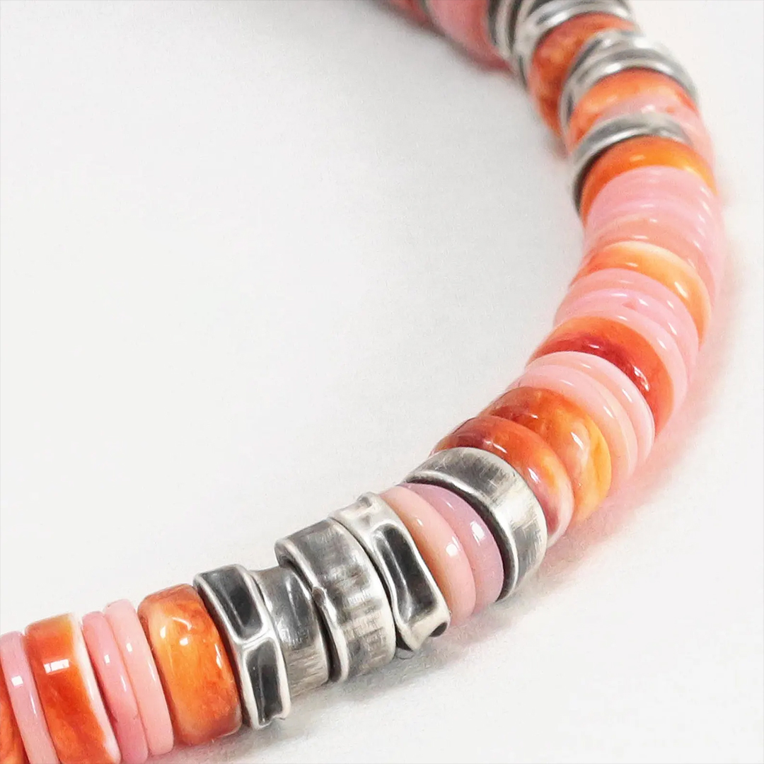 I Am Enough Pink Bead Bracelet