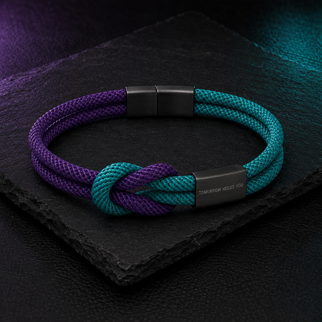 Stay — Tomorrow Needs You Engraved Bracelet