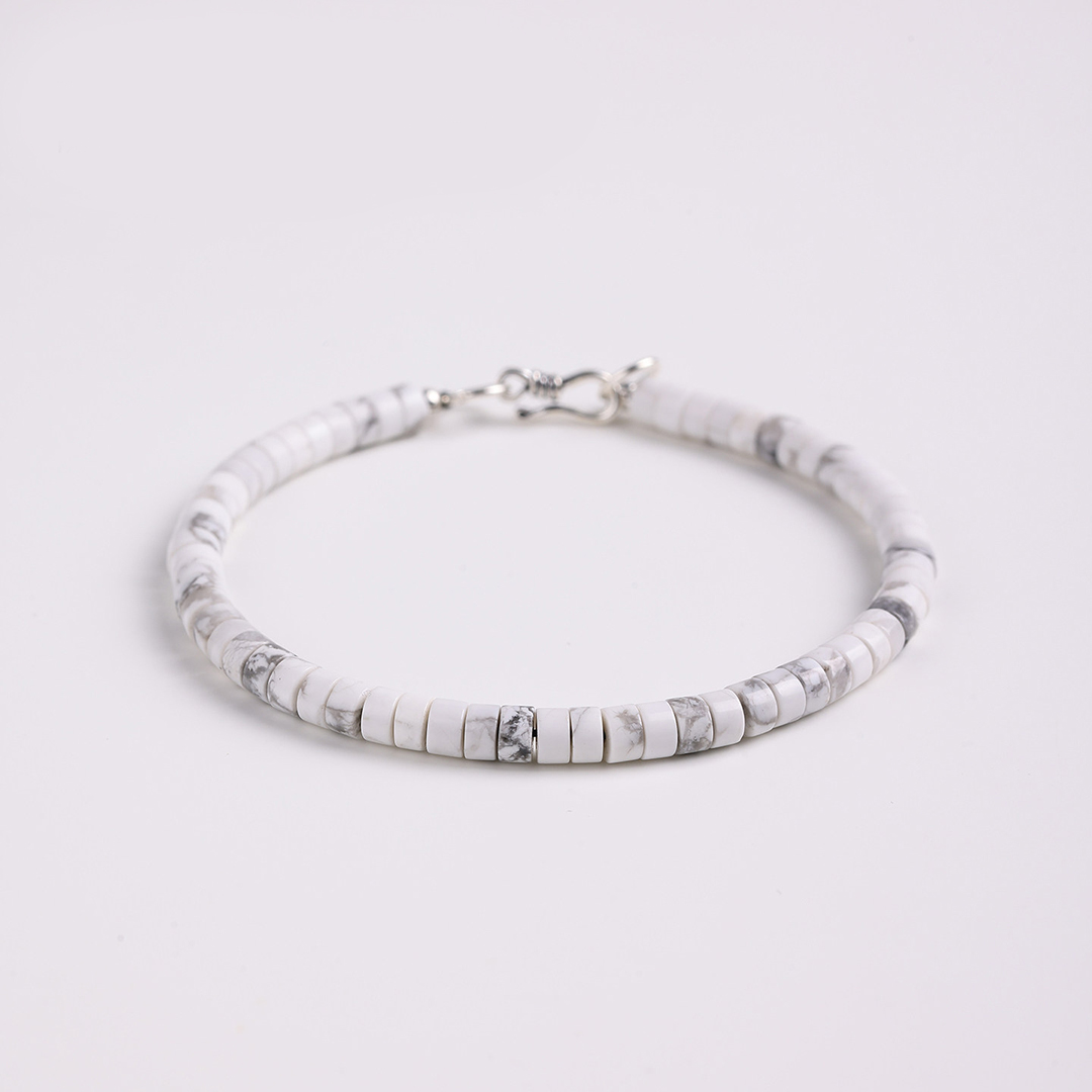 I Wear White for Myself Lung Cancer Awareness Beaded Bracelet