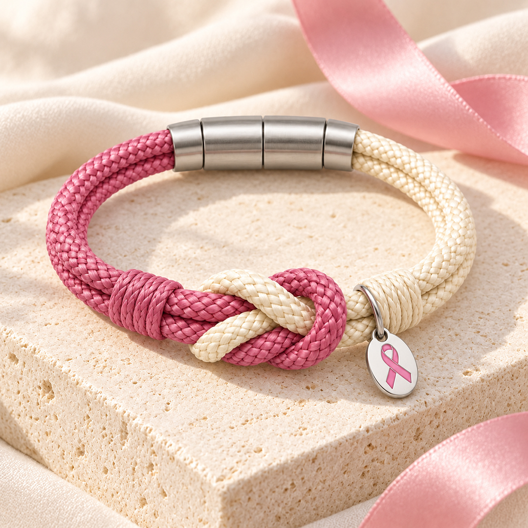 Strength in Every Knot Breast Cancer Awareness Bracelet