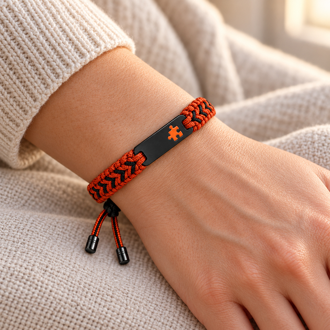 Beautifully Wired ADHD Awareness Puzzle Bracelet