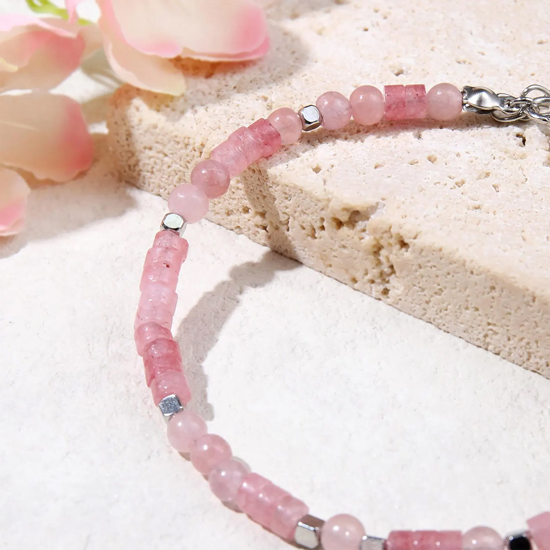 Enough in Every Chapter Breast Cancer Awareness Pink Bracelet