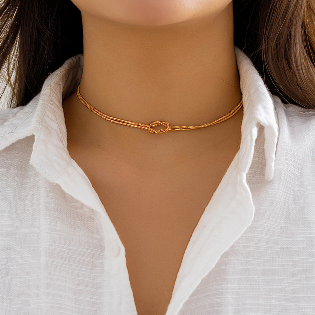 Mother & Daughter Bond Knot Necklaces