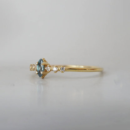 Love Me Until I Am Me Again Teal Ring