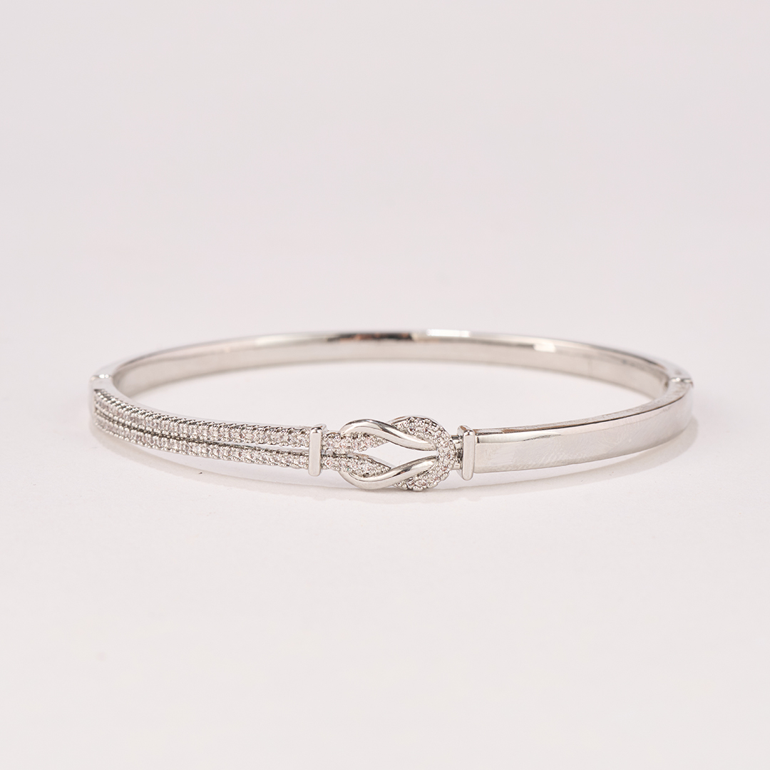 Mother And Daughter Tied By Angel Knot Bangle