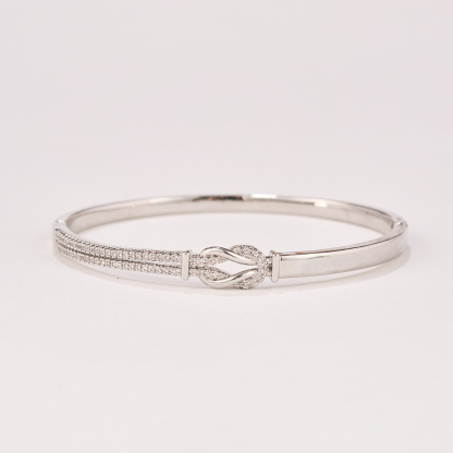 Mother And Daughter Tied By Angel Knot Bangle