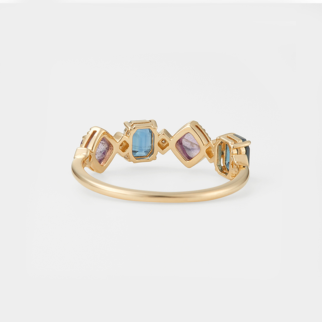 2-5 Family Birthstone Gift For Mom Ring