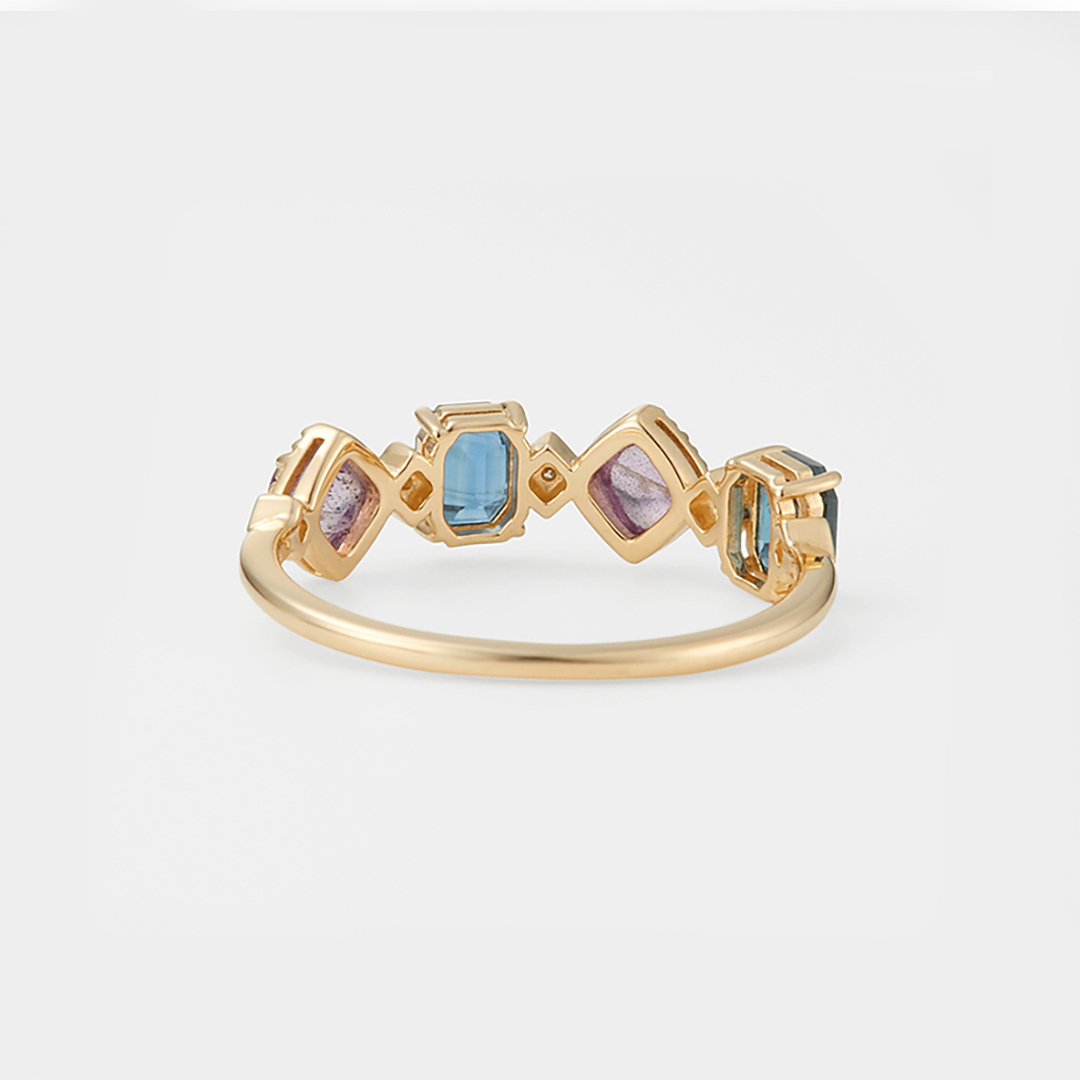 2-5 Family Birthstone Gift For Mom Ring