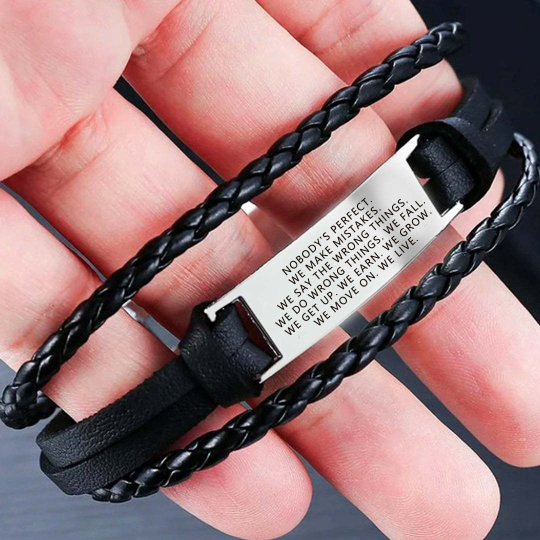 Embrace Imperfections Mindful Woven Bracelet