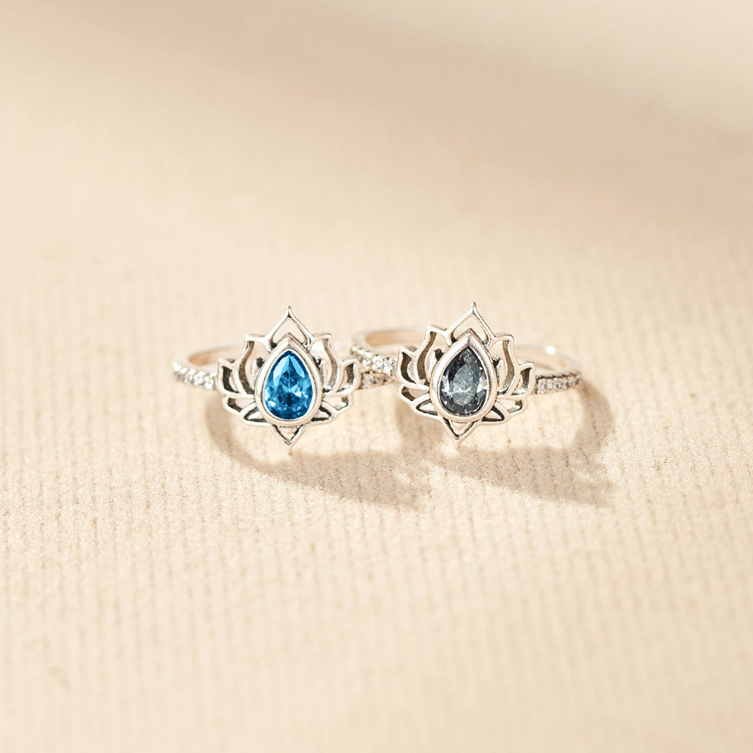 S925 Same Girl Same Name Lotus Ring