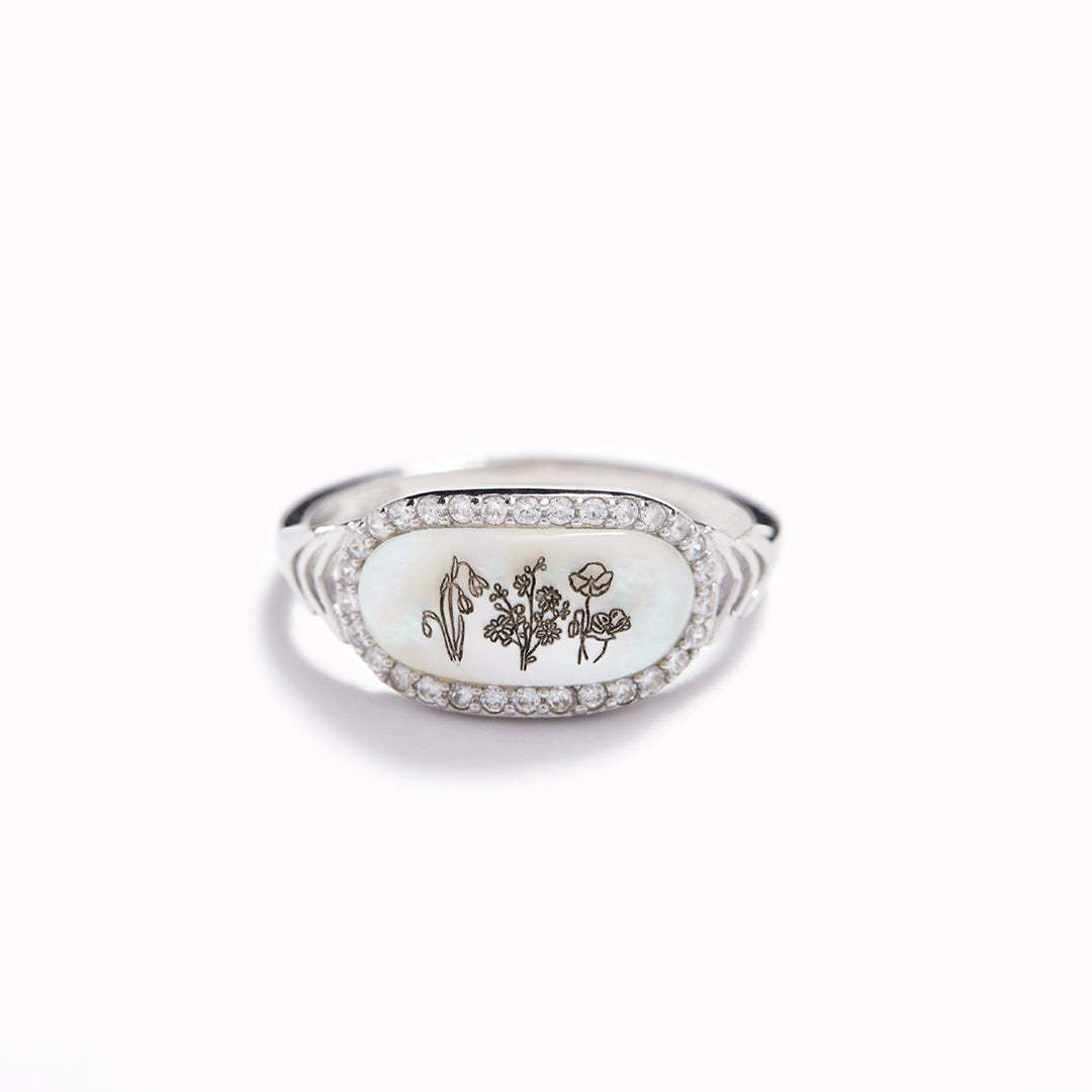 Shell Flower Ring for Your First Mother's Day
