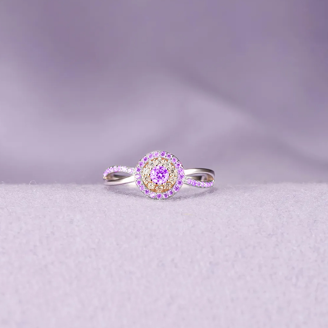 Lupus Awareness Circle Ring