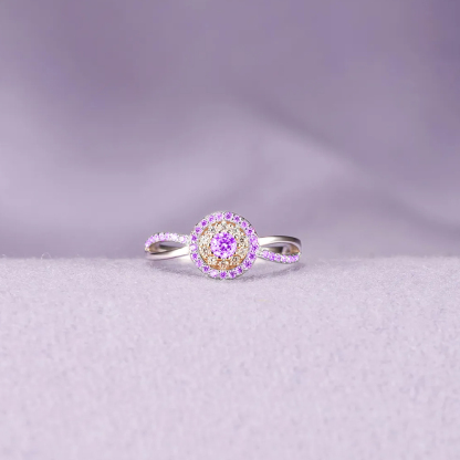Lupus Awareness Circle Ring