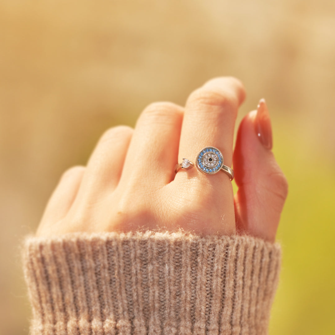 To My Daughter-Evil Eye Fidget Ring