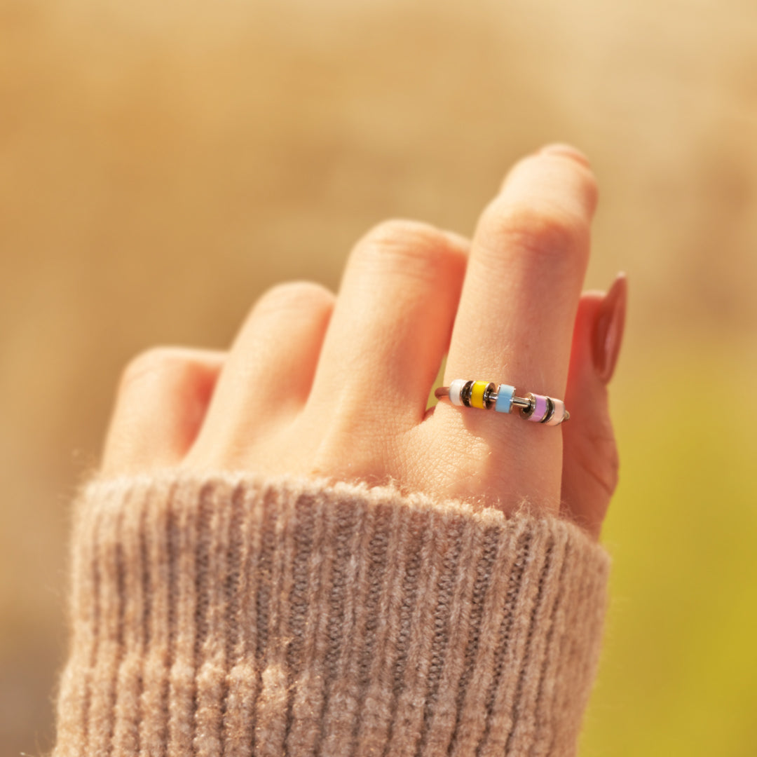 To My Daughter-Beaded Fidget Ring