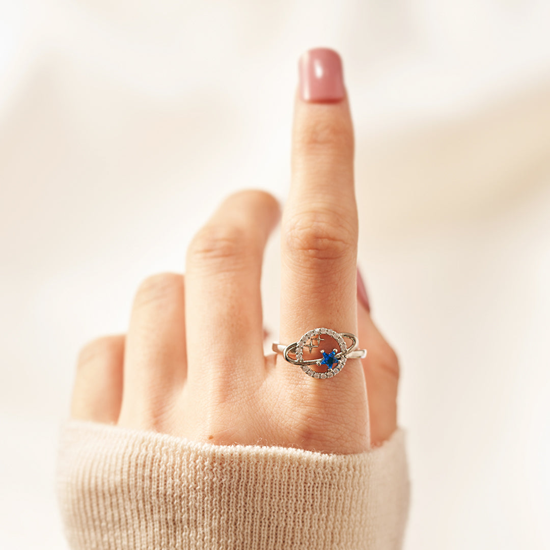 Autism Awareness Star Planet & Stars Ring