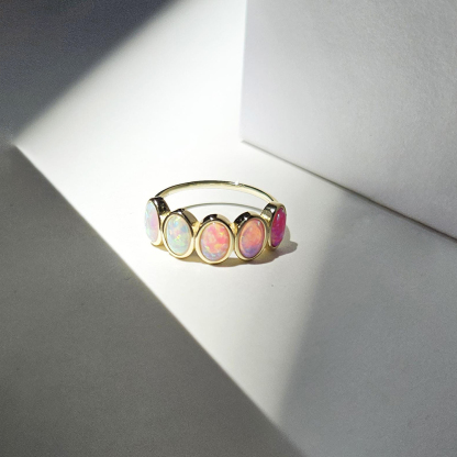 Self Love Colorful Oval Stone Ring