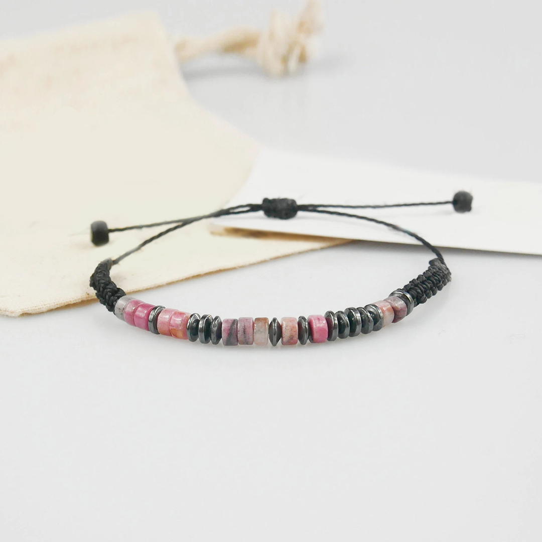 Fuck Cancer Secret Message Pink Jade Bracelet
