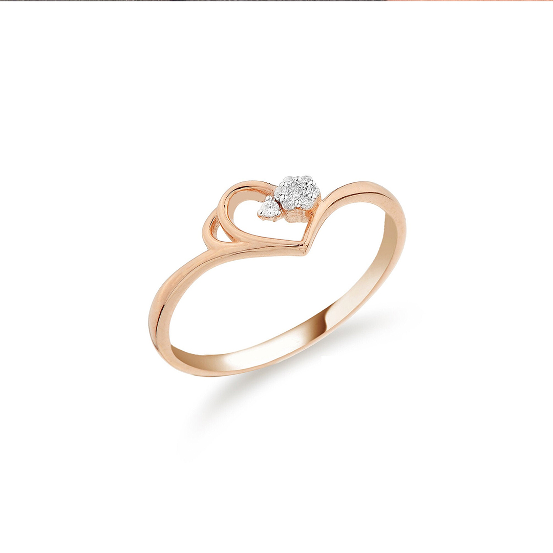 Forever Connected Mother-Daughter Heart Ring