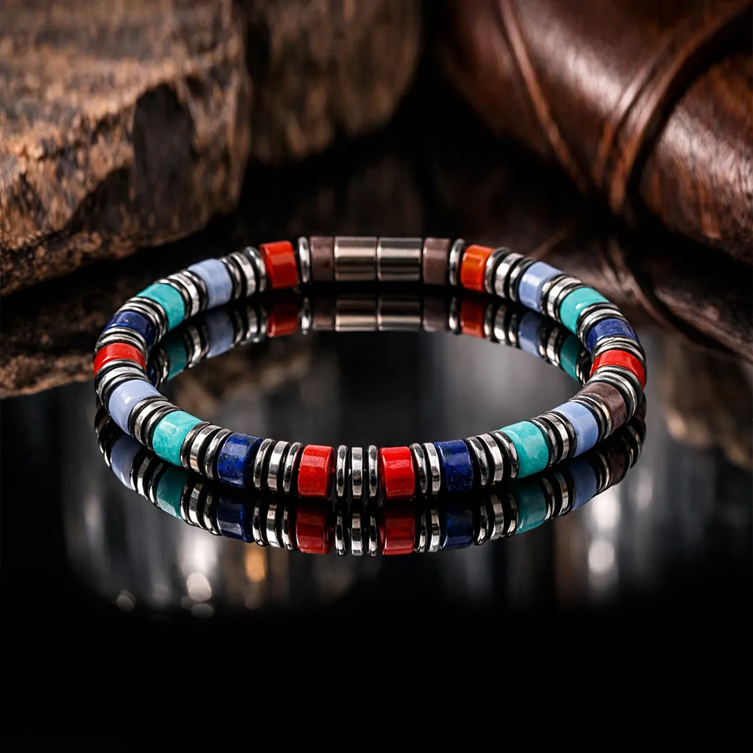 Diabetes Awareness Multi Bead Bracelet