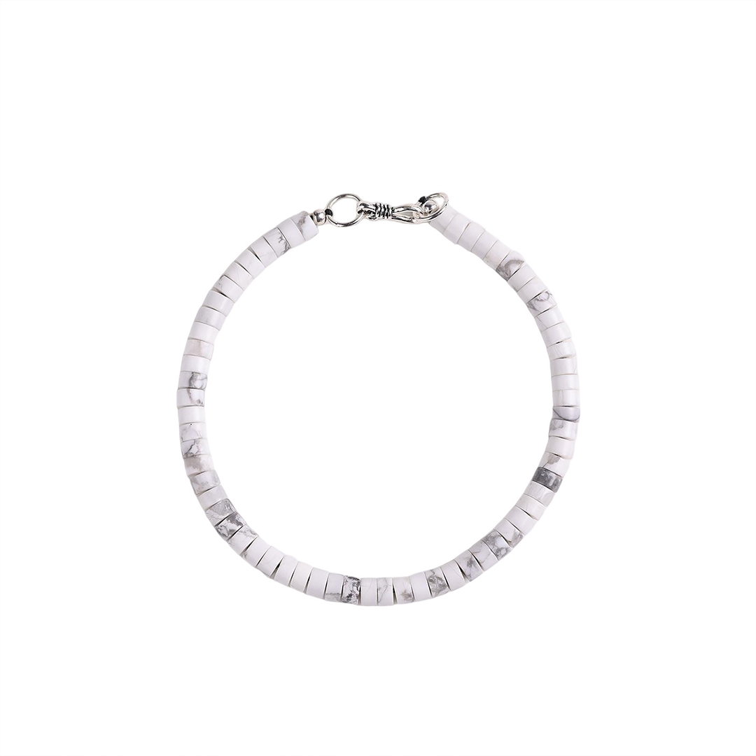 I Wear White for Myself Lung Cancer Awareness Beaded Bracelet