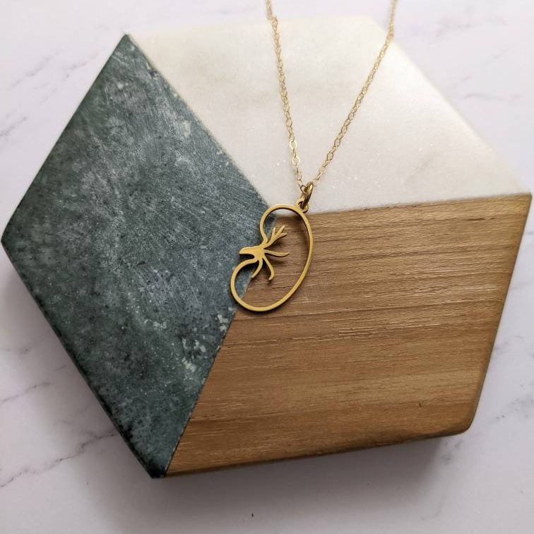 Kidney Disease Awareness Pendant Necklace 