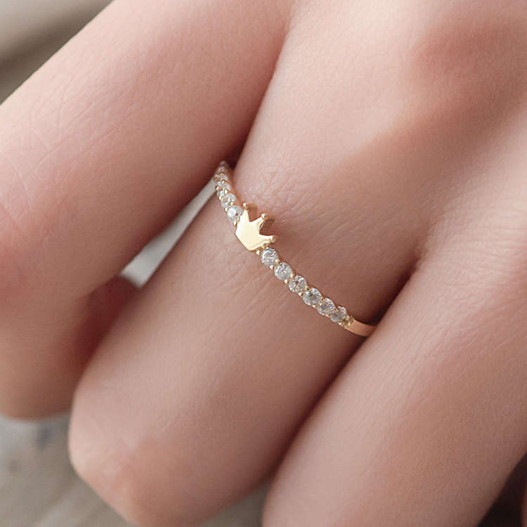 Minimalist Crown Ring