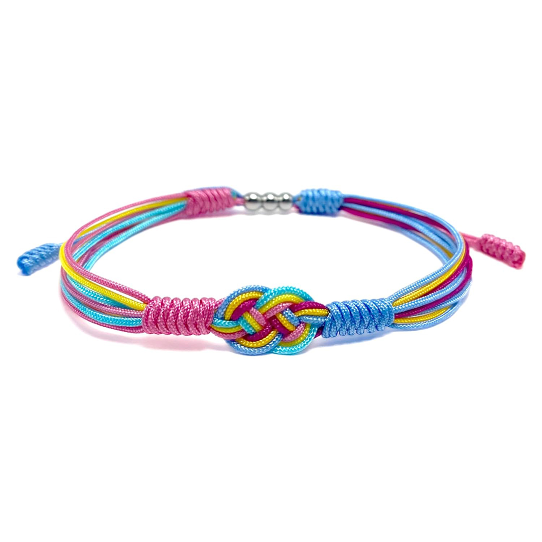 Mama To An Angel Baby And A Rainbow Baby Rope Bracelet