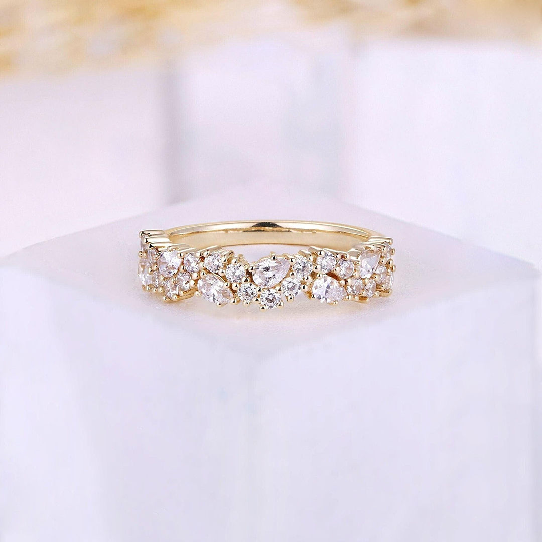 Beautifully Broken Stunning Moissanite Ring