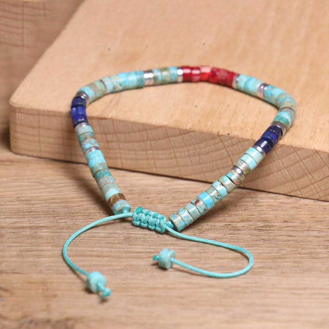 World Diabetes Turquoise Minimalist Bracelet