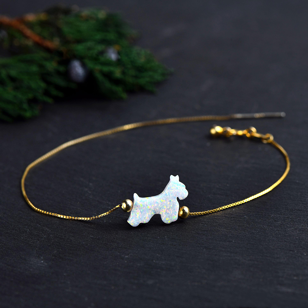 A Spark Of Joy Remembered Fire Opal Dog Bracelet