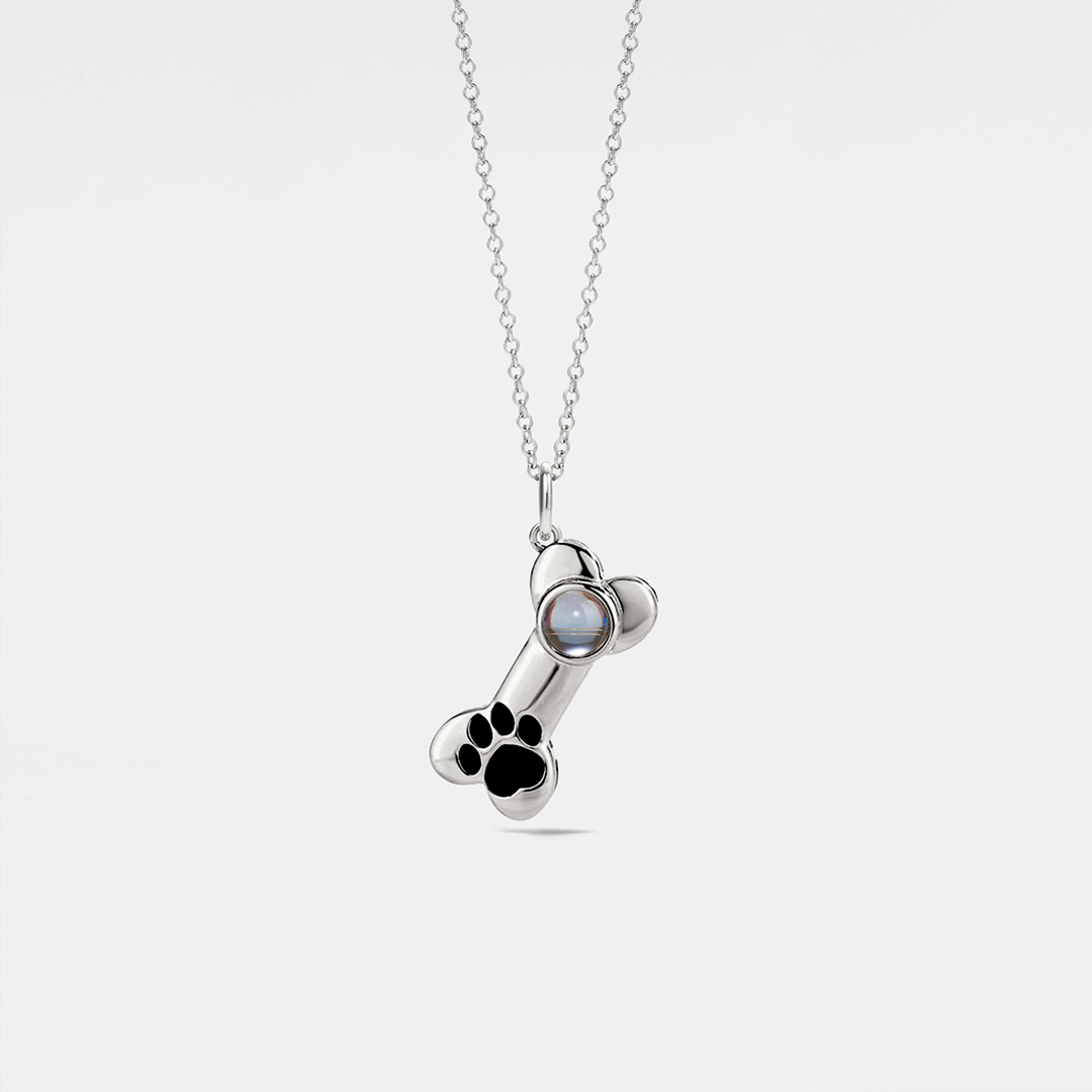 Personalized Keepsake Dog Bone Necklace