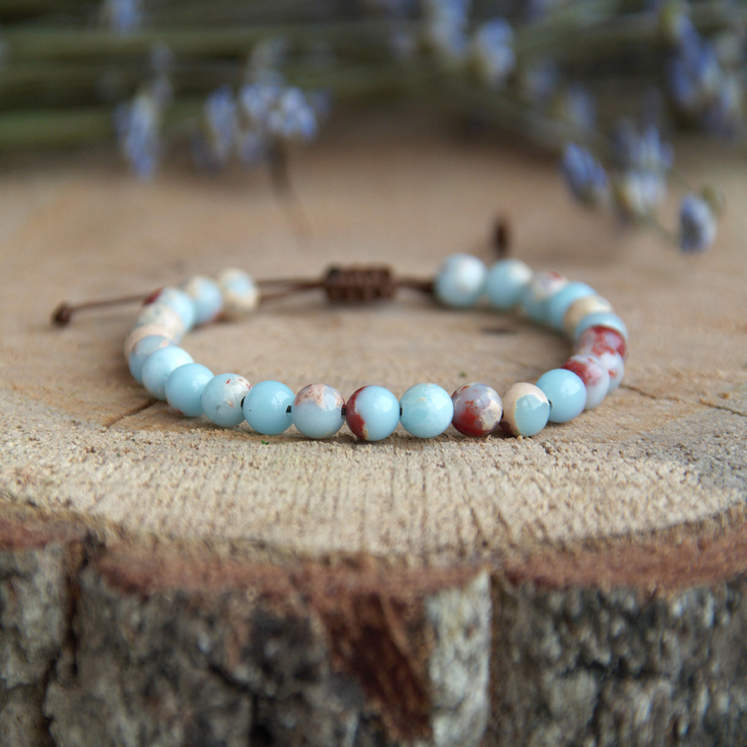 Diabetes Awareness Jasper Resilience Bracelet