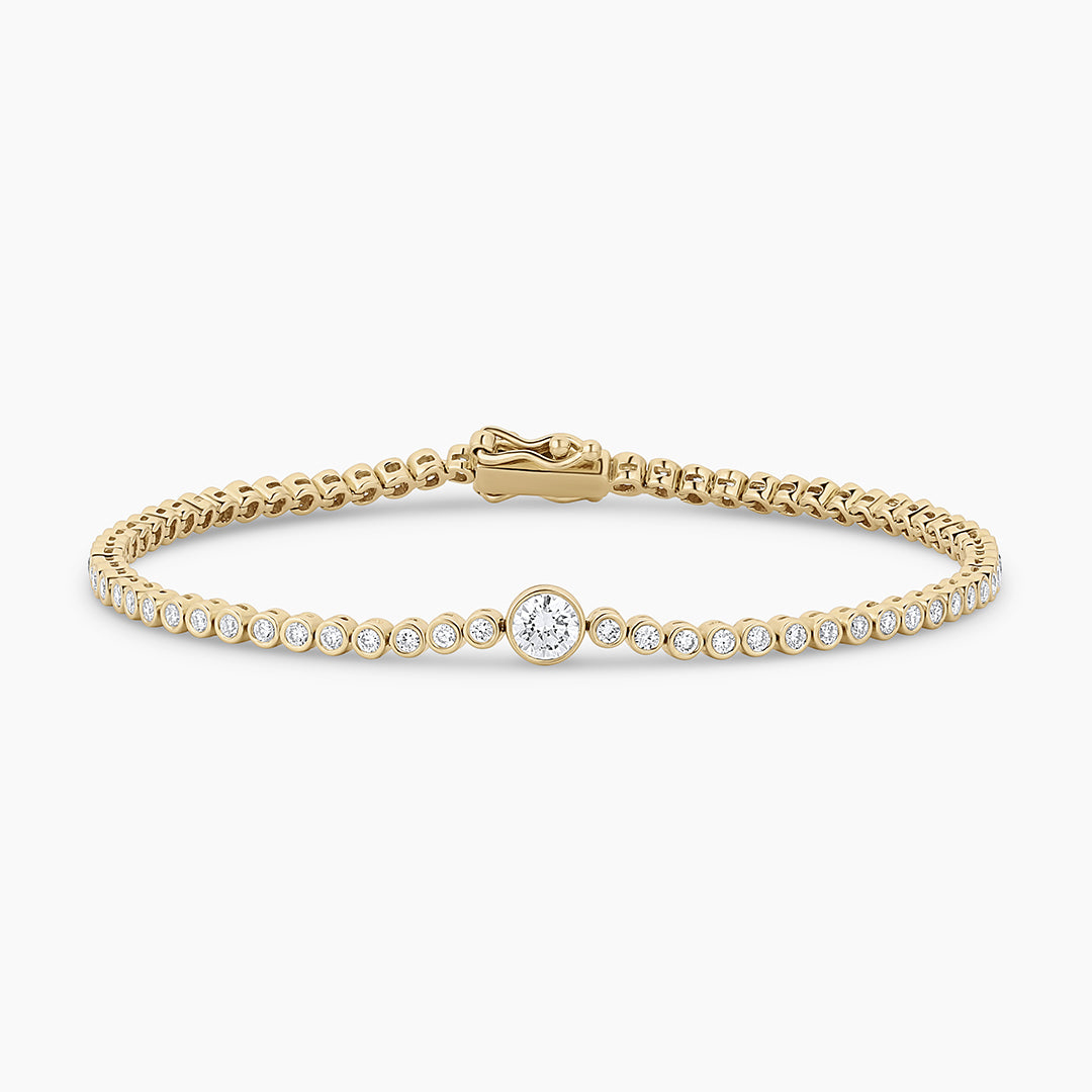 To Me From Me Diamond Circle Tennis Bracelet