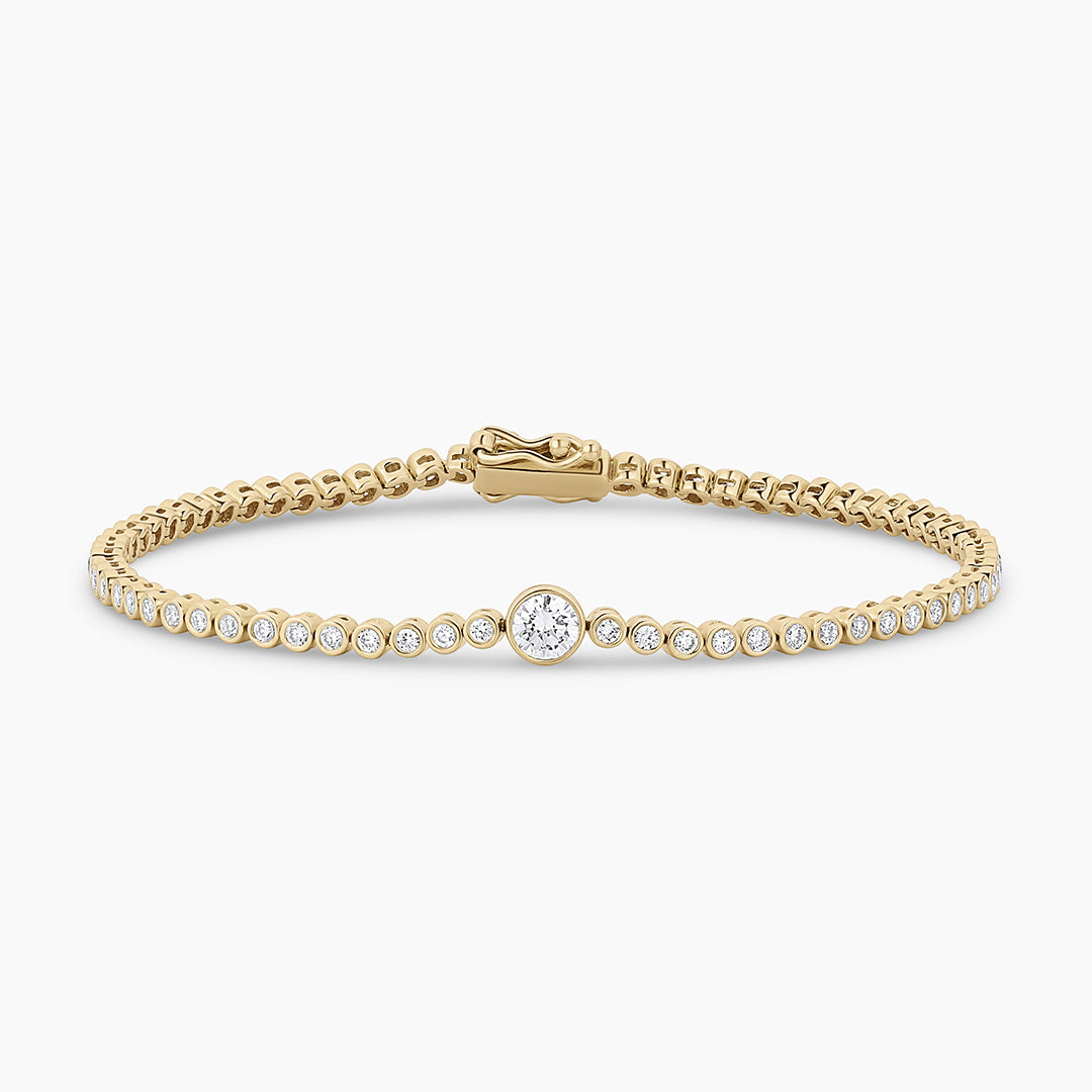 To Me From Me Diamond Circle Tennis Bracelet