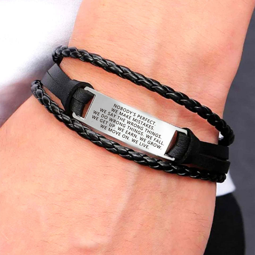 Embrace Imperfections Mindful Woven Bracelet
