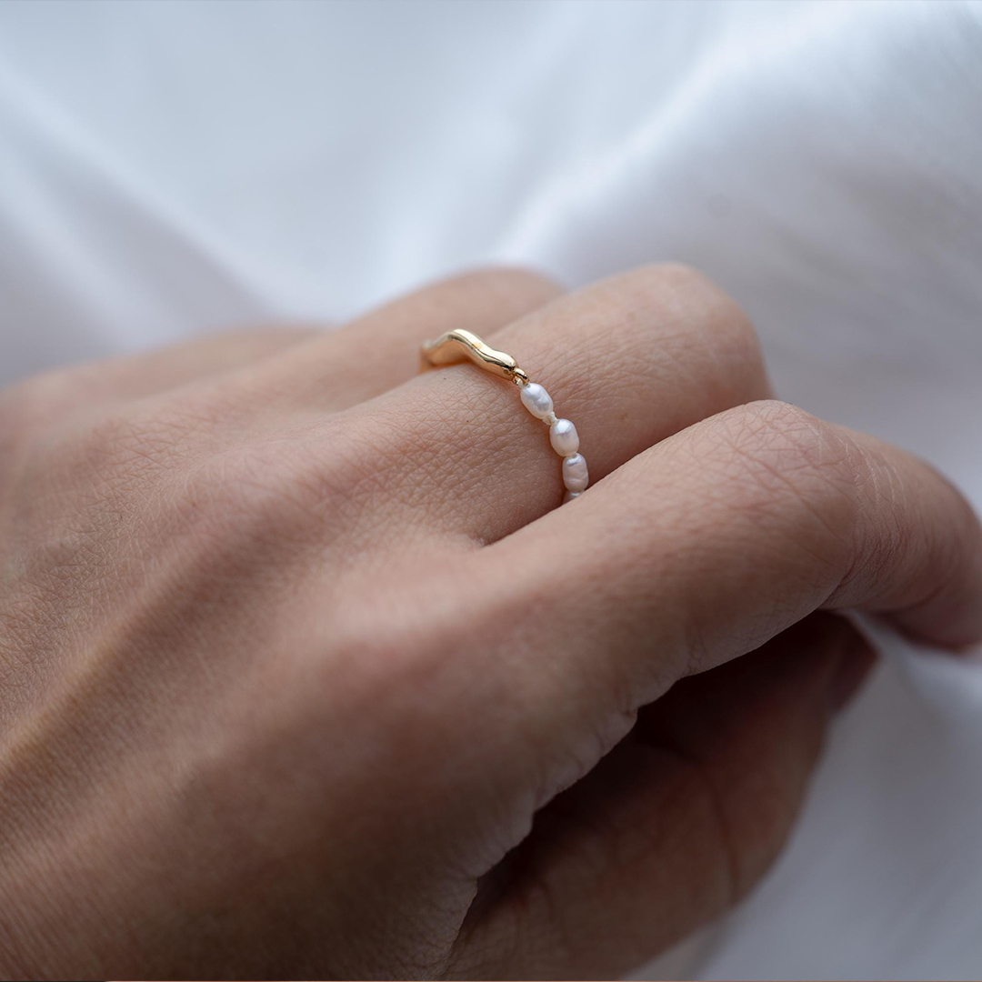 Self Love Half Baroque Keshi Pearl Ring