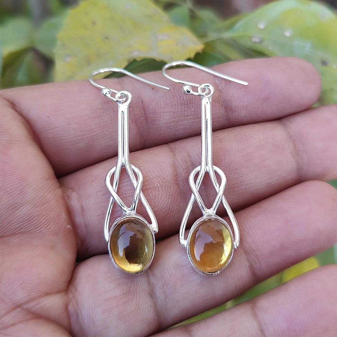 Aquamarine Tear Earrings